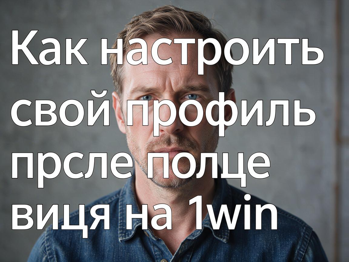 Как настроить свой профиль после входа на 1win