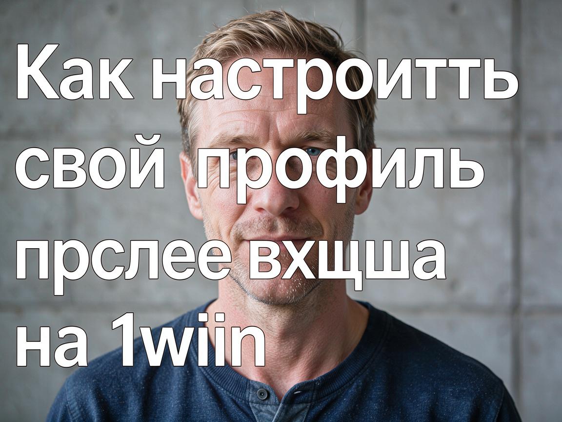 Как настроить свой профиль после входа на 1win