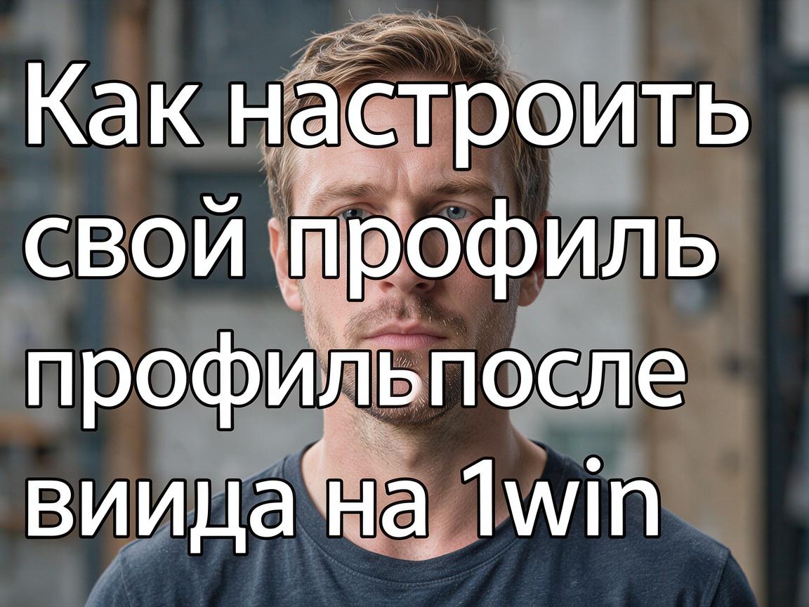 Как настроить свой профиль после входа на 1win