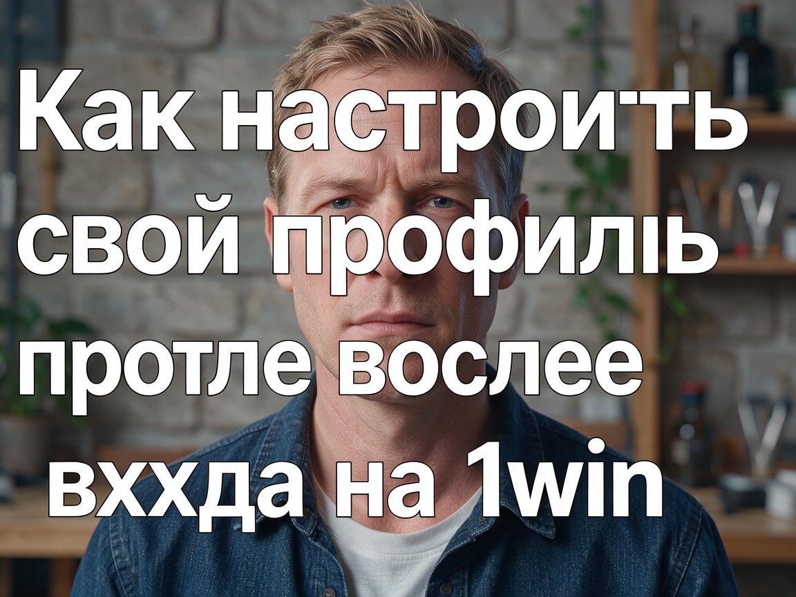 Как настроить свой профиль после входа на 1win