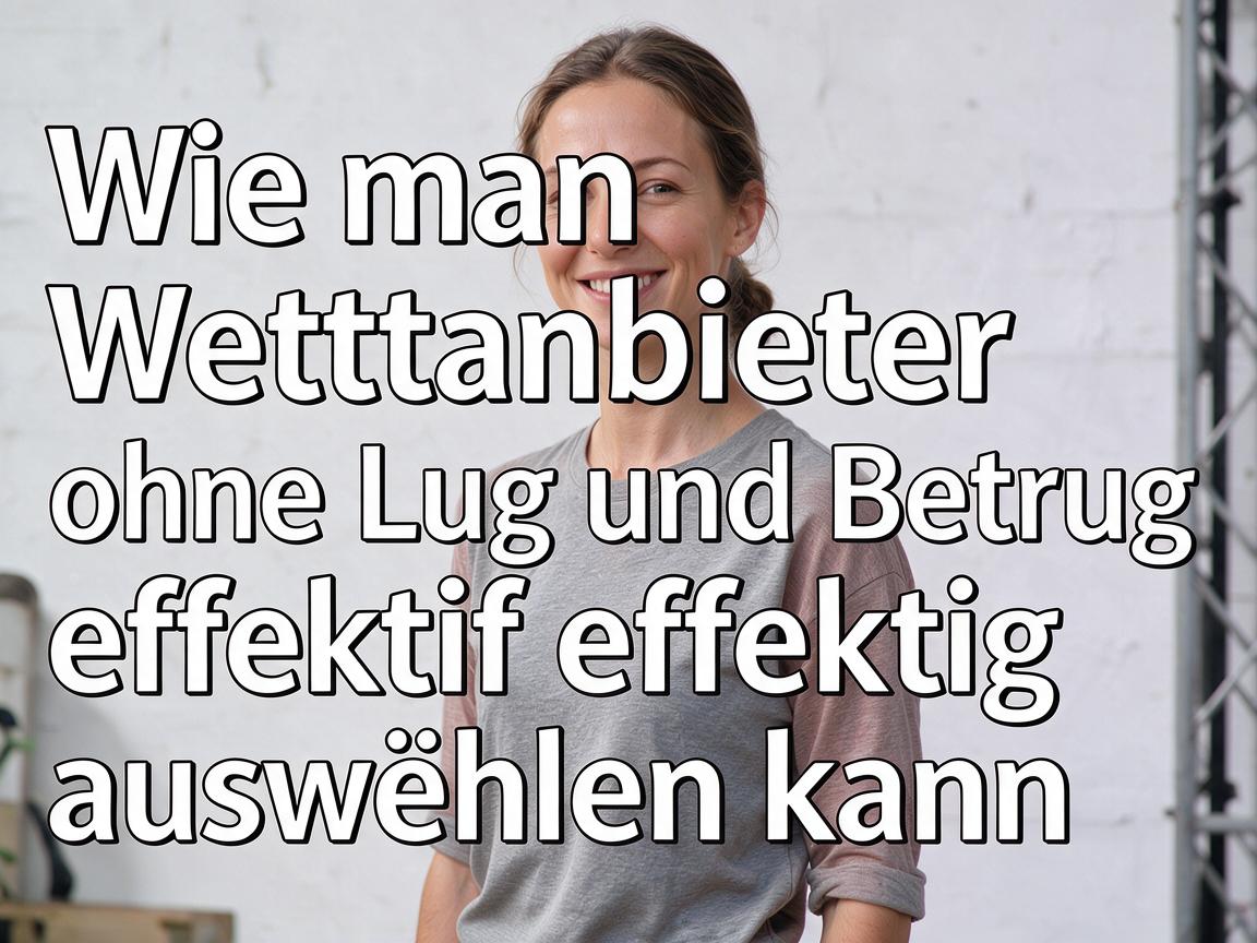 Wie man Wettanbieter ohne Lug und Betrug effektiv auswählen kann