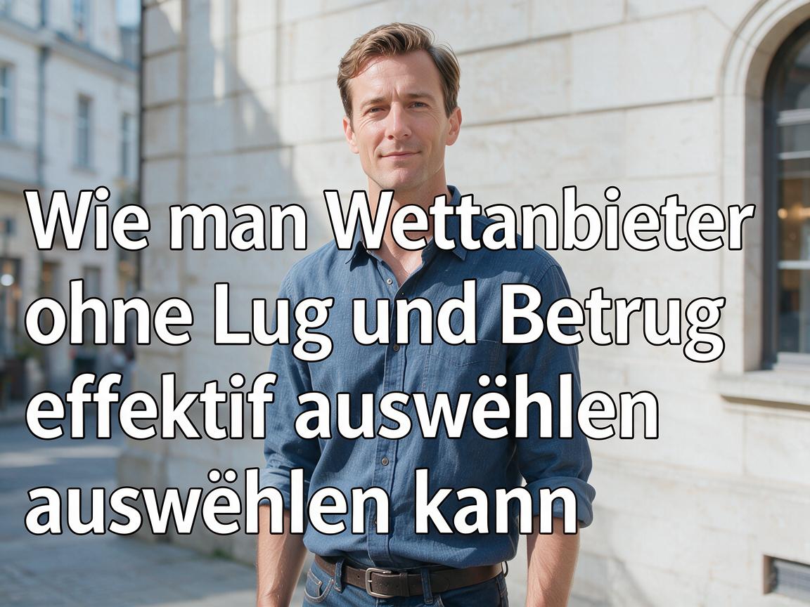 Wie man Wettanbieter ohne Lug und Betrug effektiv auswählen kann