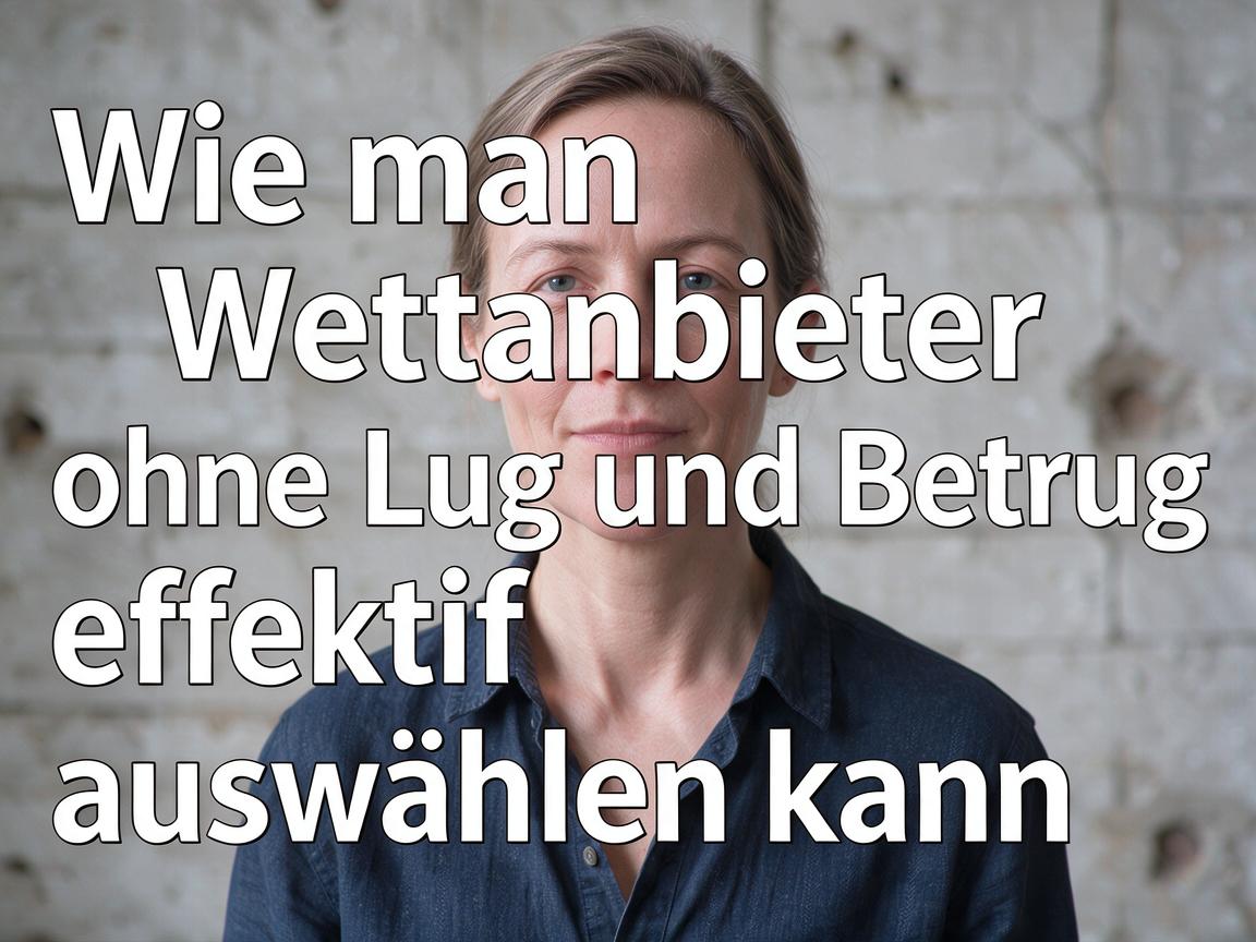 Wie man Wettanbieter ohne Lug und Betrug effektiv auswählen kann