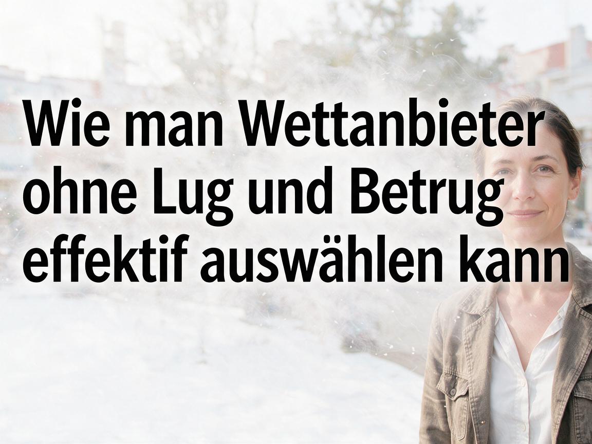 Wie man Wettanbieter ohne Lug und Betrug effektiv auswählen kann