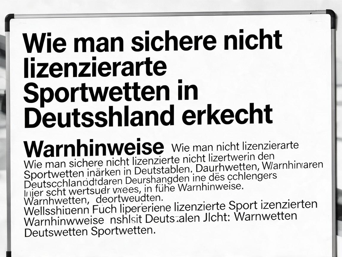 Wie man sichere nicht lizenzierte Sportwetten in Deutschland erkennt: Warnhinweise