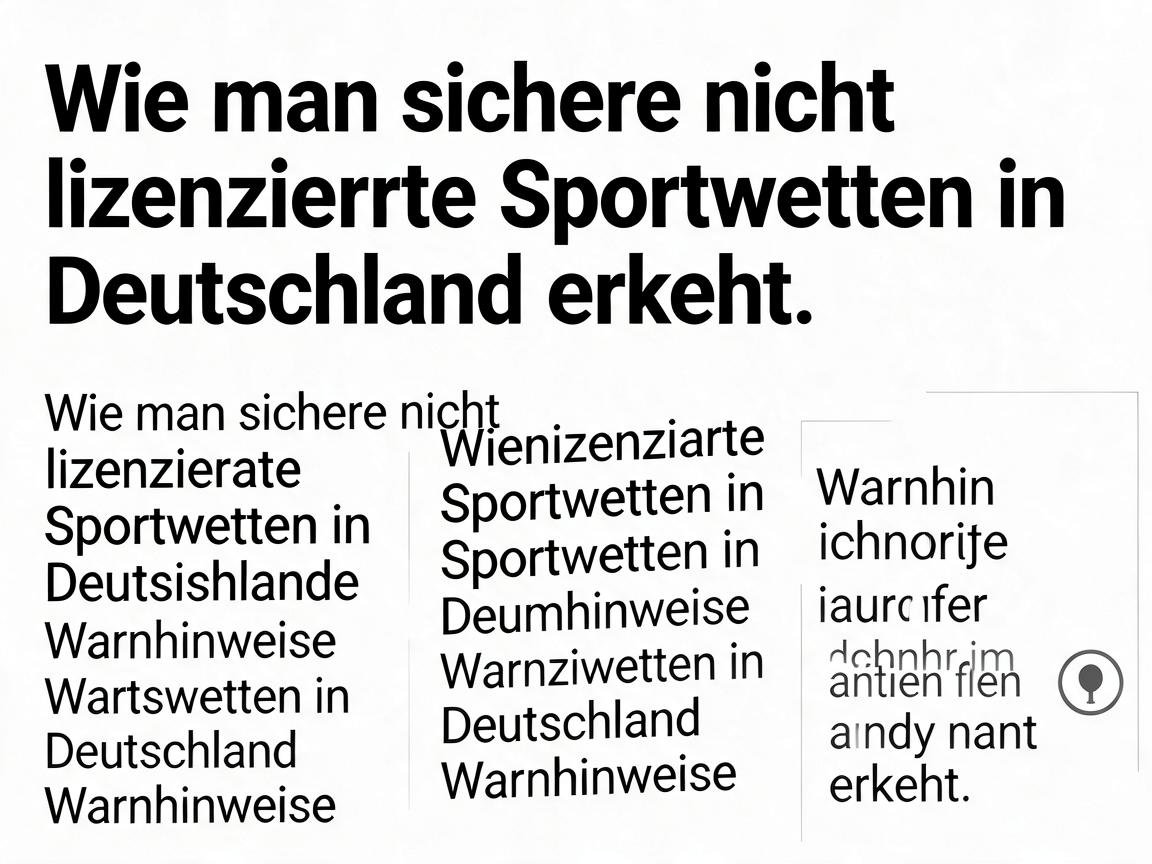 Wie man sichere nicht lizenzierte Sportwetten in Deutschland erkennt: Warnhinweise