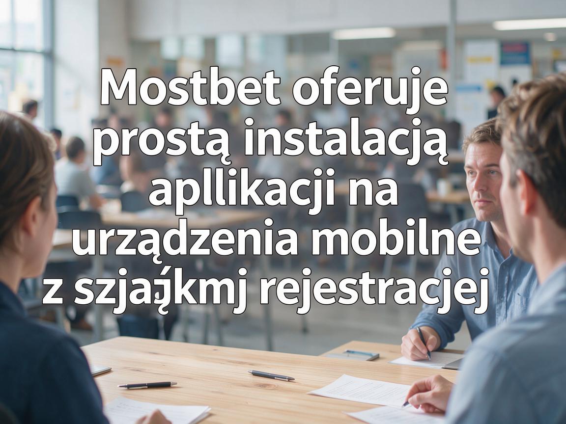 Mostbet oferuje prostą instalację aplikacji na urządzenia mobilne z szybką rejestracją