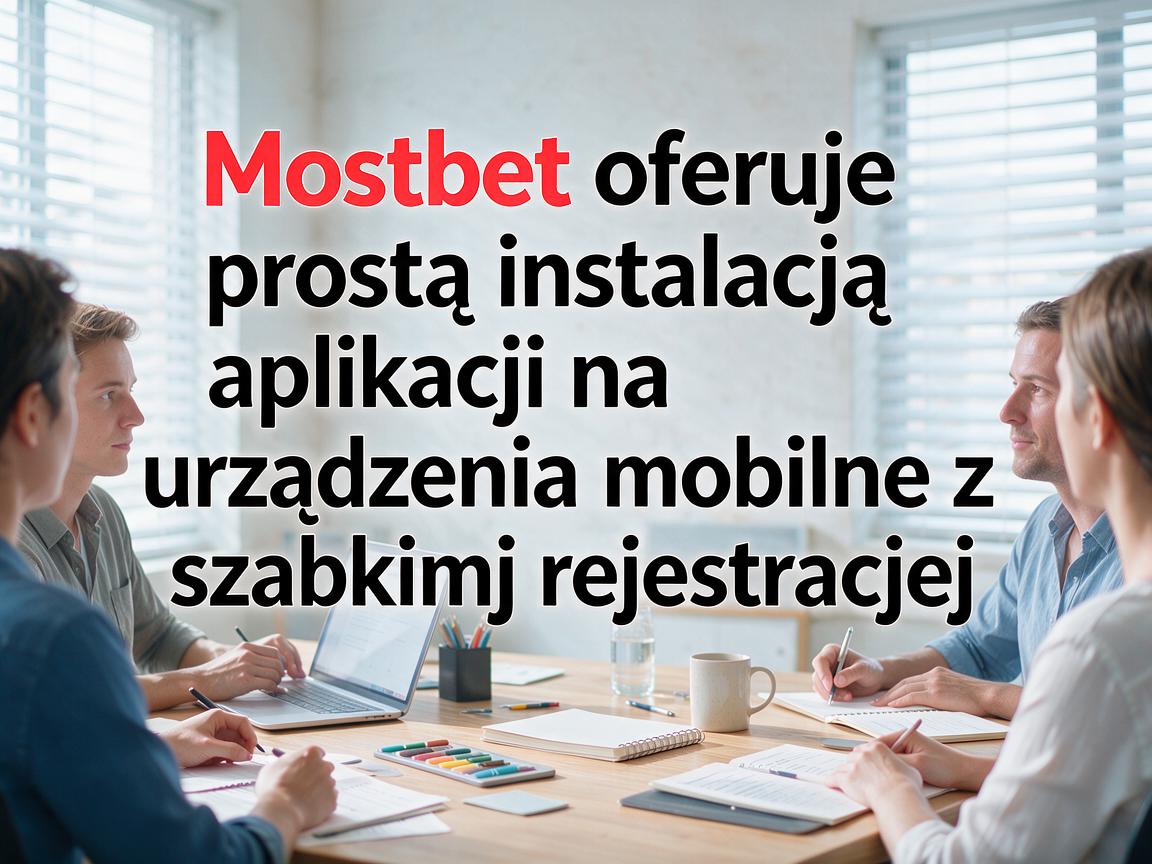 Mostbet oferuje prostą instalację aplikacji na urządzenia mobilne z szybką rejestracją