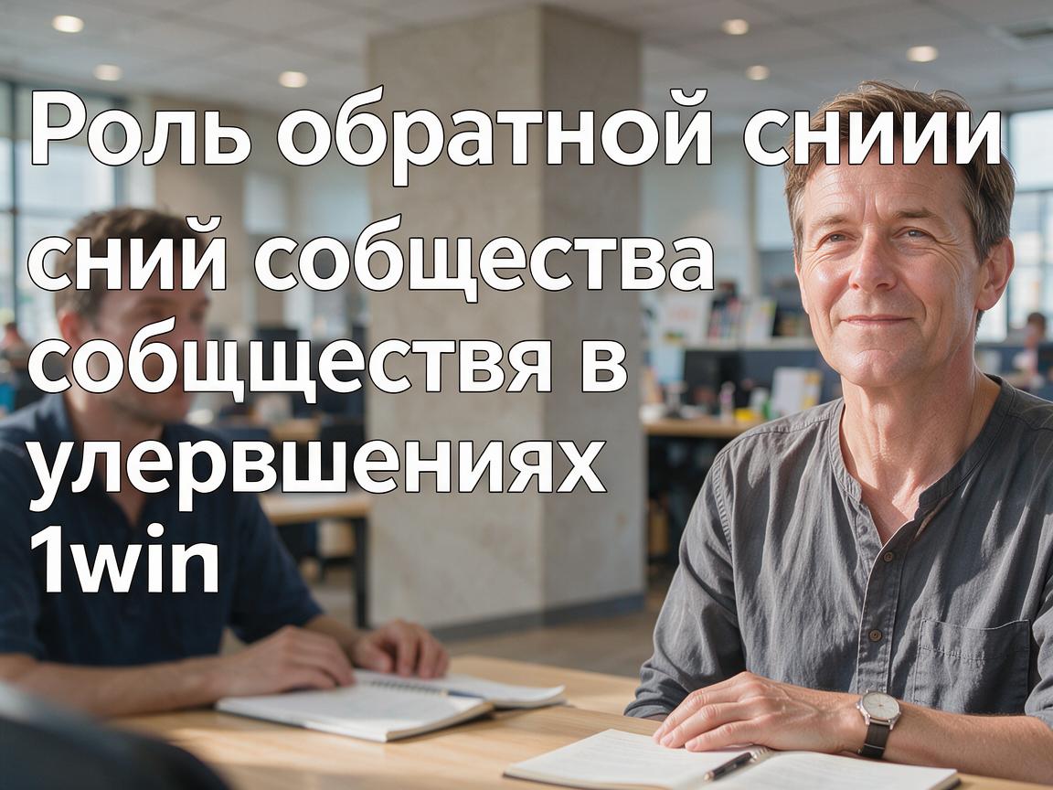 Роль обратной связи сообщества в улучшениях 1win входа