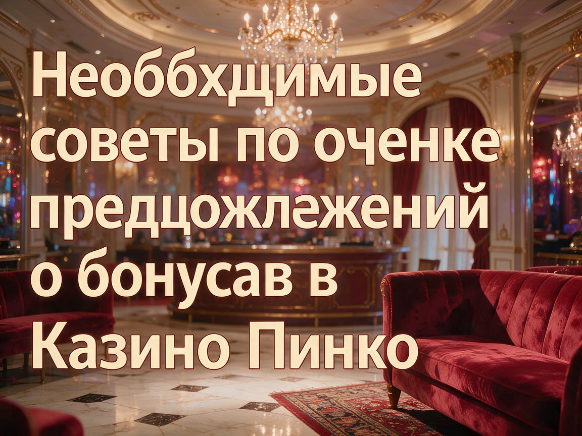 Необходимые советы по оценке предложений о бонусах в Казино Пинко