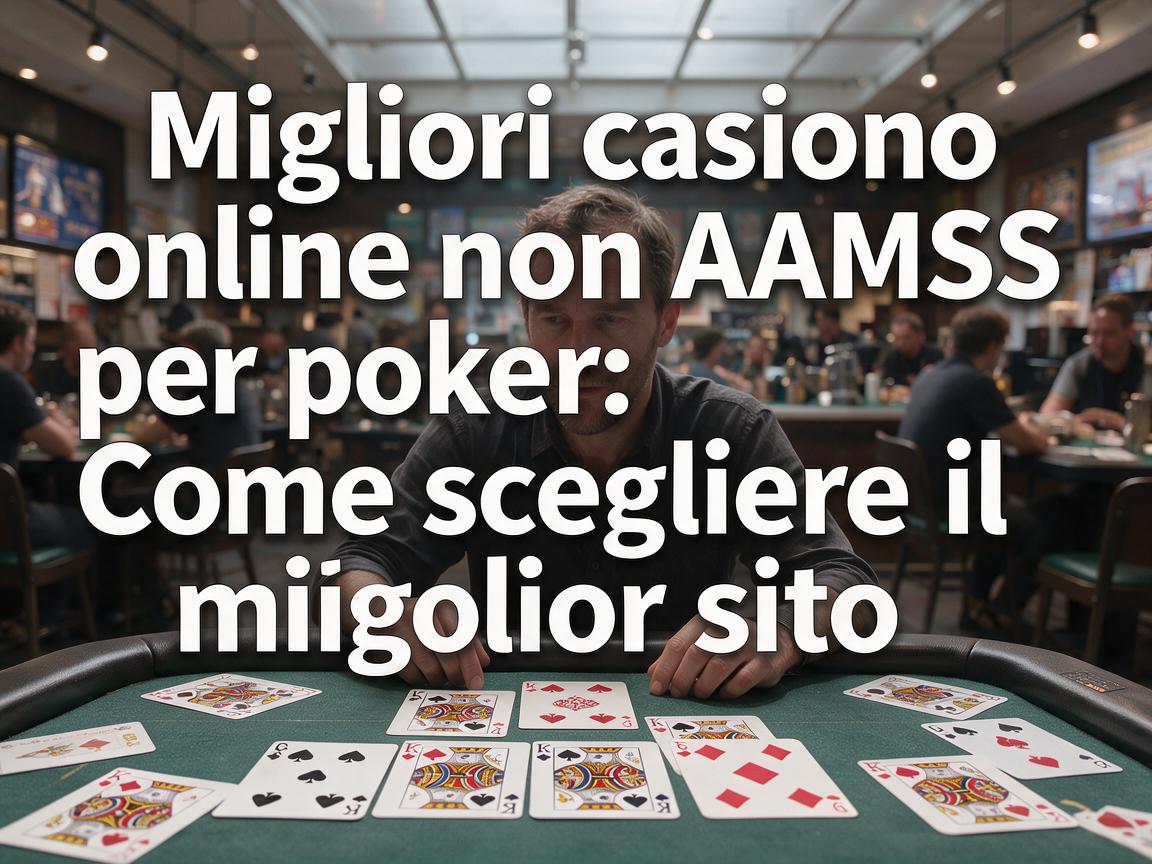 Migliori casino online non AAMS per poker: Come scegliere il miglior sito