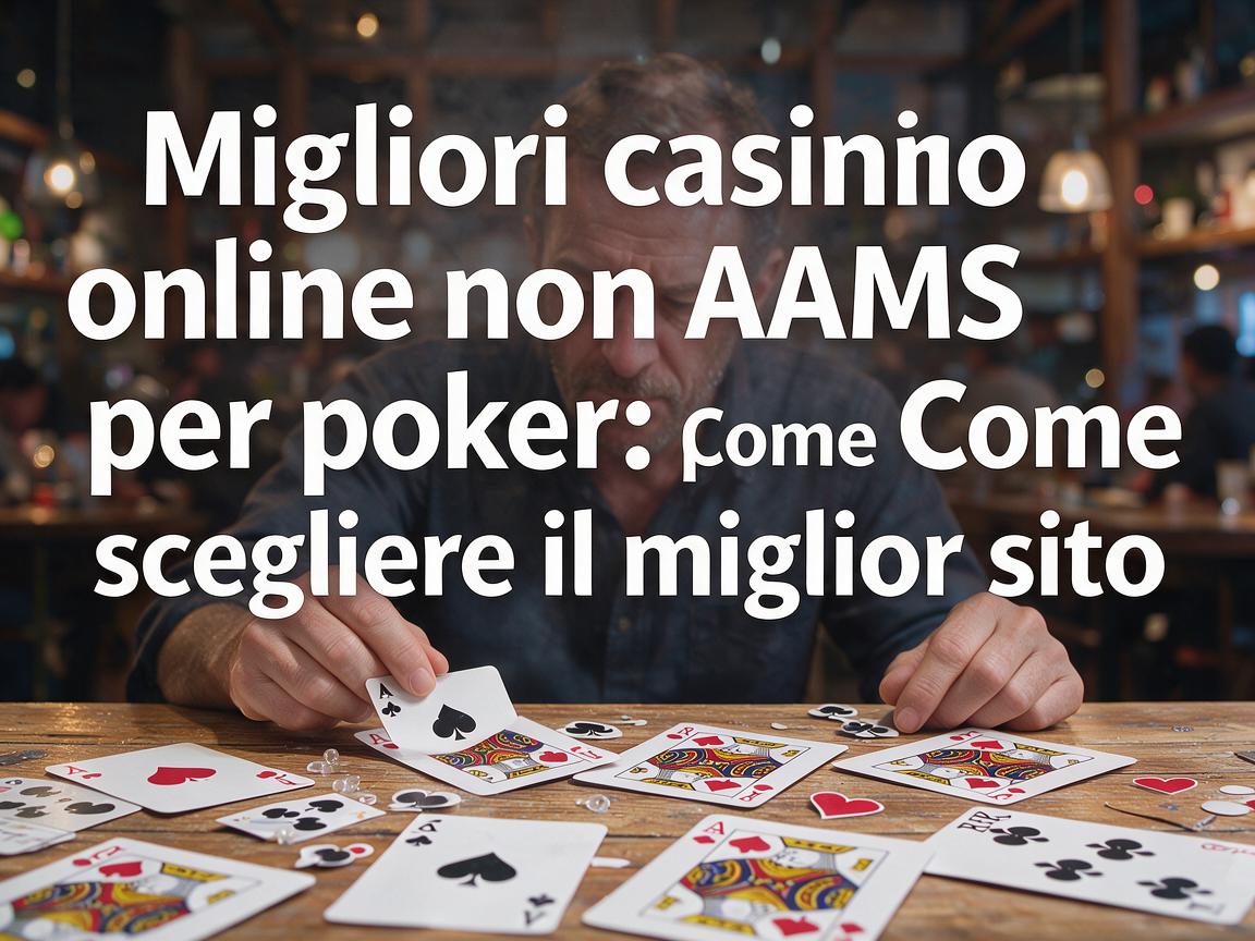 Migliori casino online non AAMS per poker: Come scegliere il miglior sito