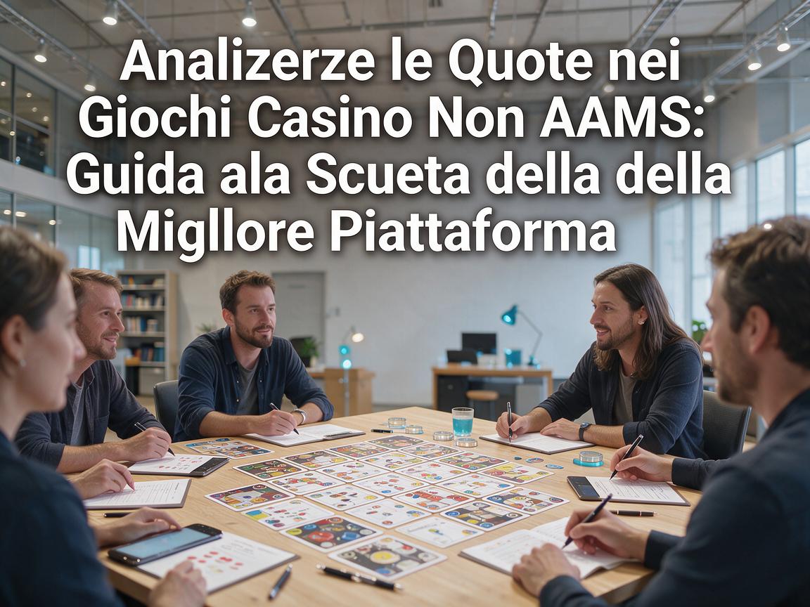 Analizzare le Quote nei Giochi Casino Non AAMS: Guida alla Scelta della Migliore Piattaforma