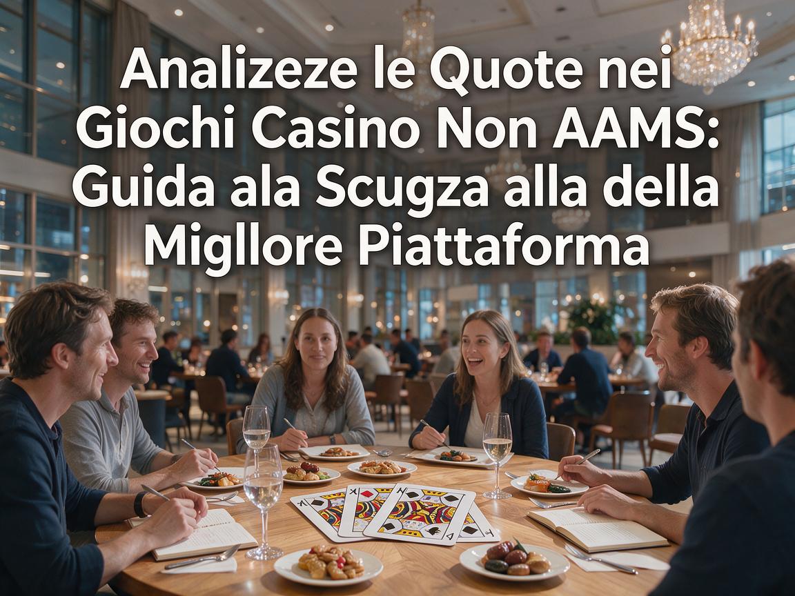 Analizzare le Quote nei Giochi Casino Non AAMS: Guida alla Scelta della Migliore Piattaforma