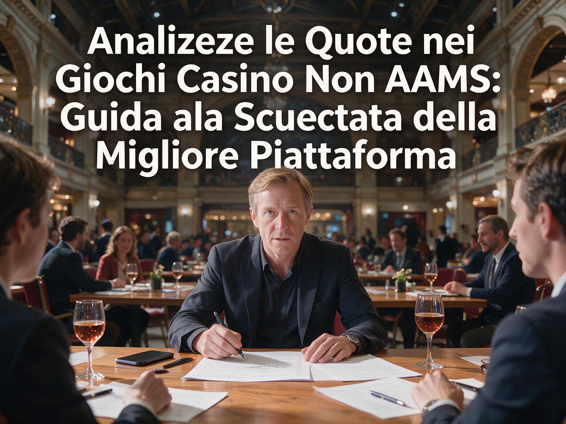 Analizzare le Quote nei Giochi Casino Non AAMS: Guida alla Scelta della Migliore Piattaforma