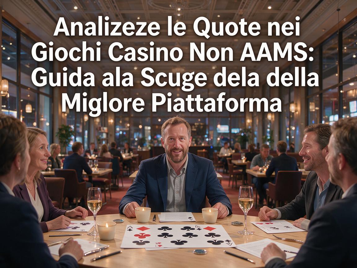 Analizzare le Quote nei Giochi Casino Non AAMS: Guida alla Scelta della Migliore Piattaforma