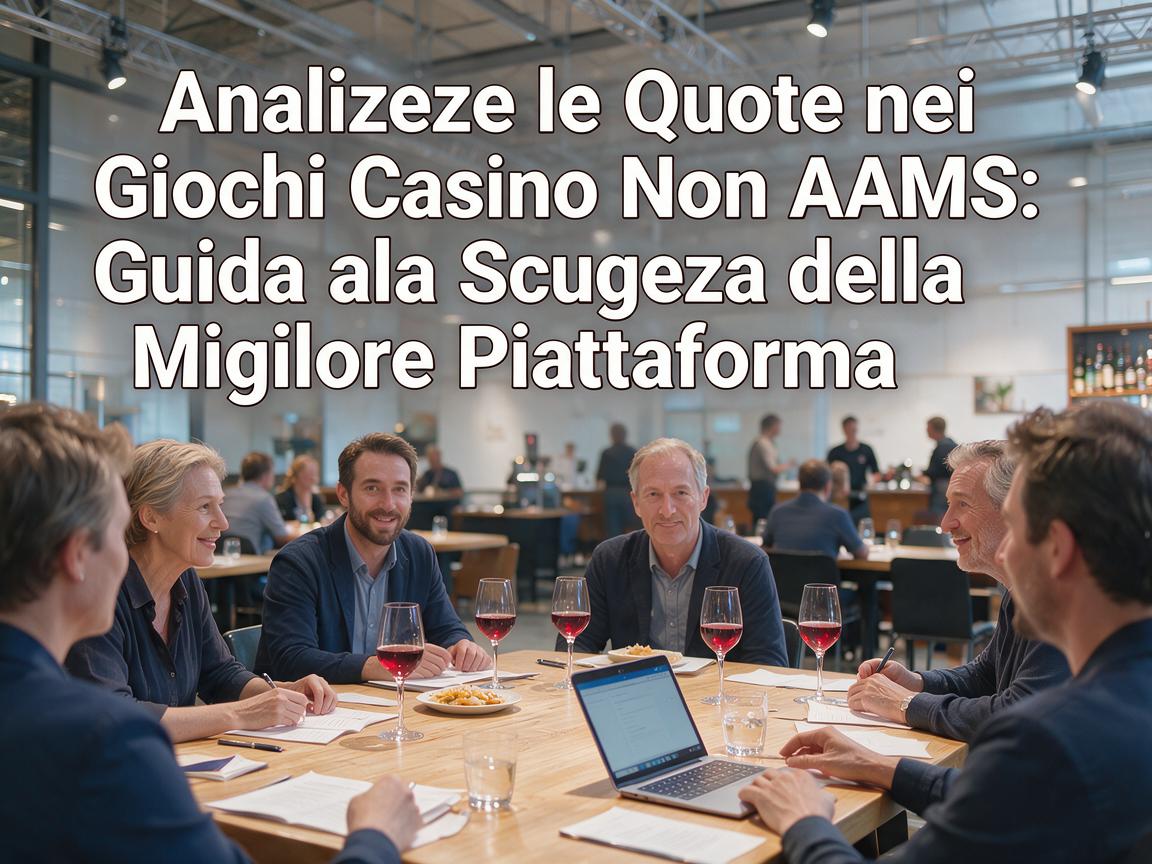Analizzare le Quote nei Giochi Casino Non AAMS: Guida alla Scelta della Migliore Piattaforma
