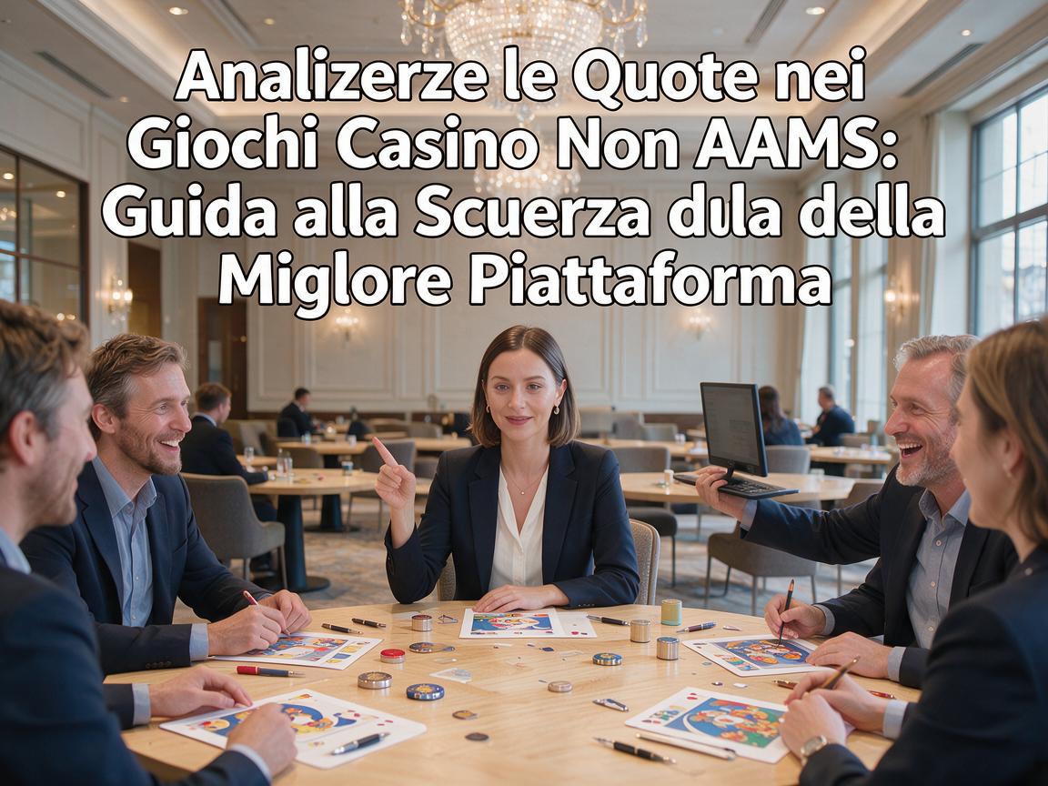 Analizzare le Quote nei Giochi Casino Non AAMS: Guida alla Scelta della Migliore Piattaforma