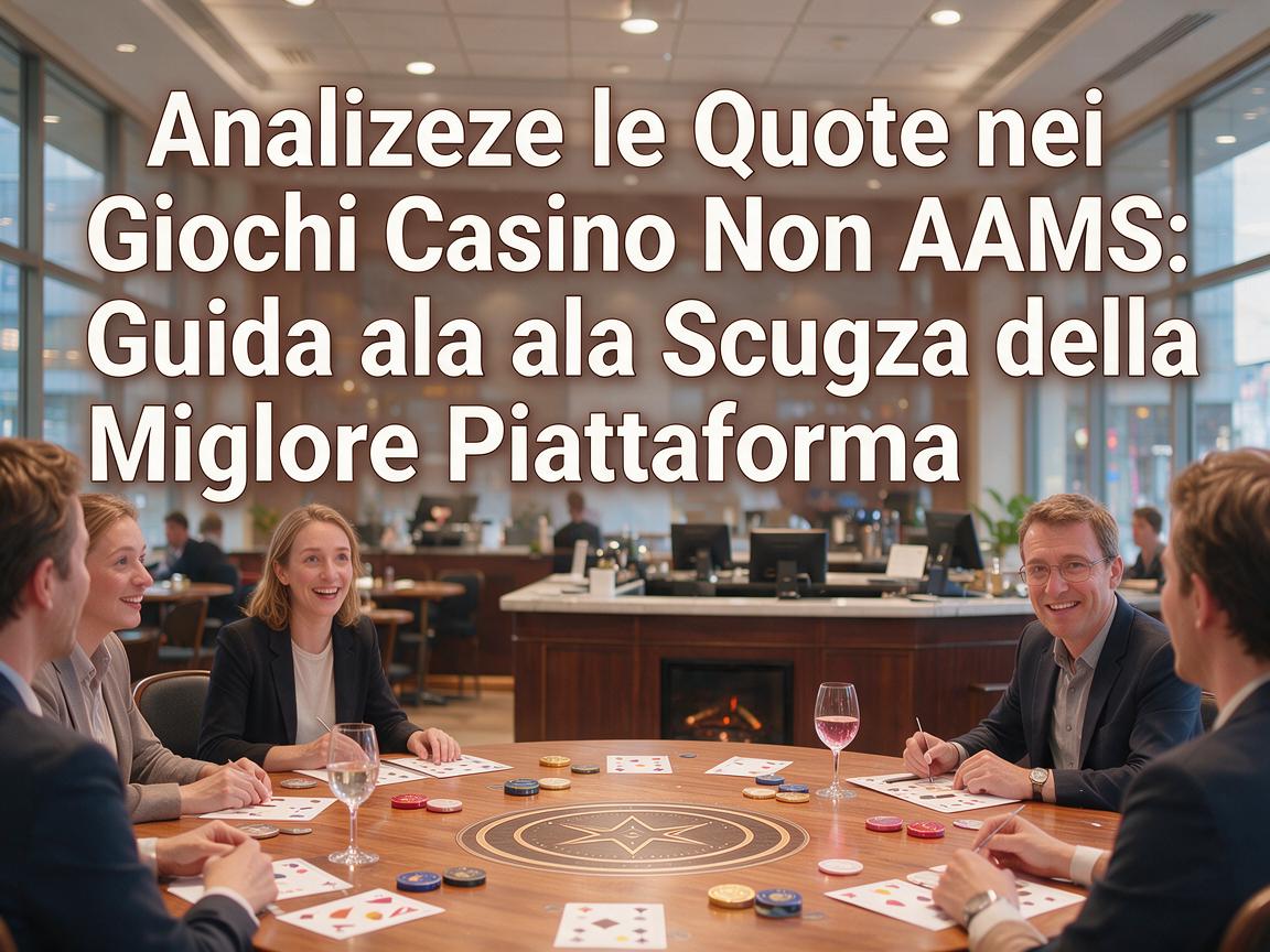 Analizzare le Quote nei Giochi Casino Non AAMS: Guida alla Scelta della Migliore Piattaforma