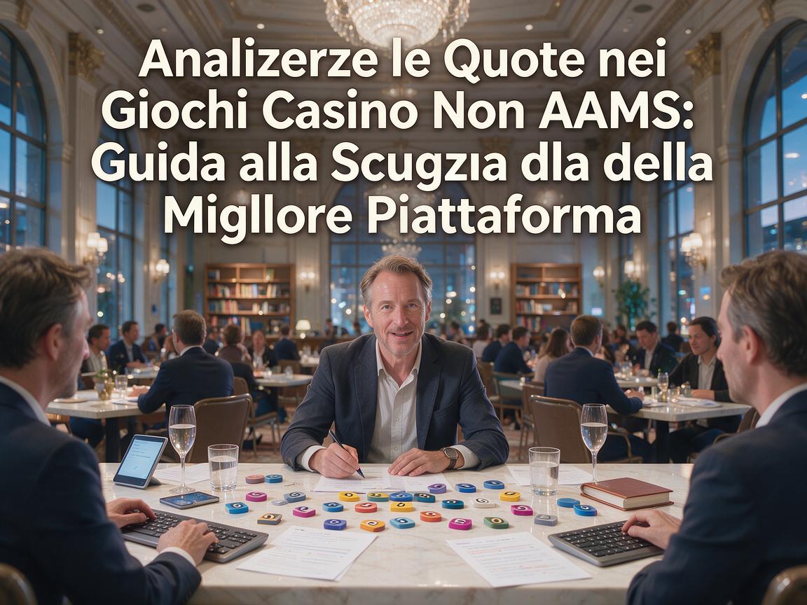 Analizzare le Quote nei Giochi Casino Non AAMS: Guida alla Scelta della Migliore Piattaforma