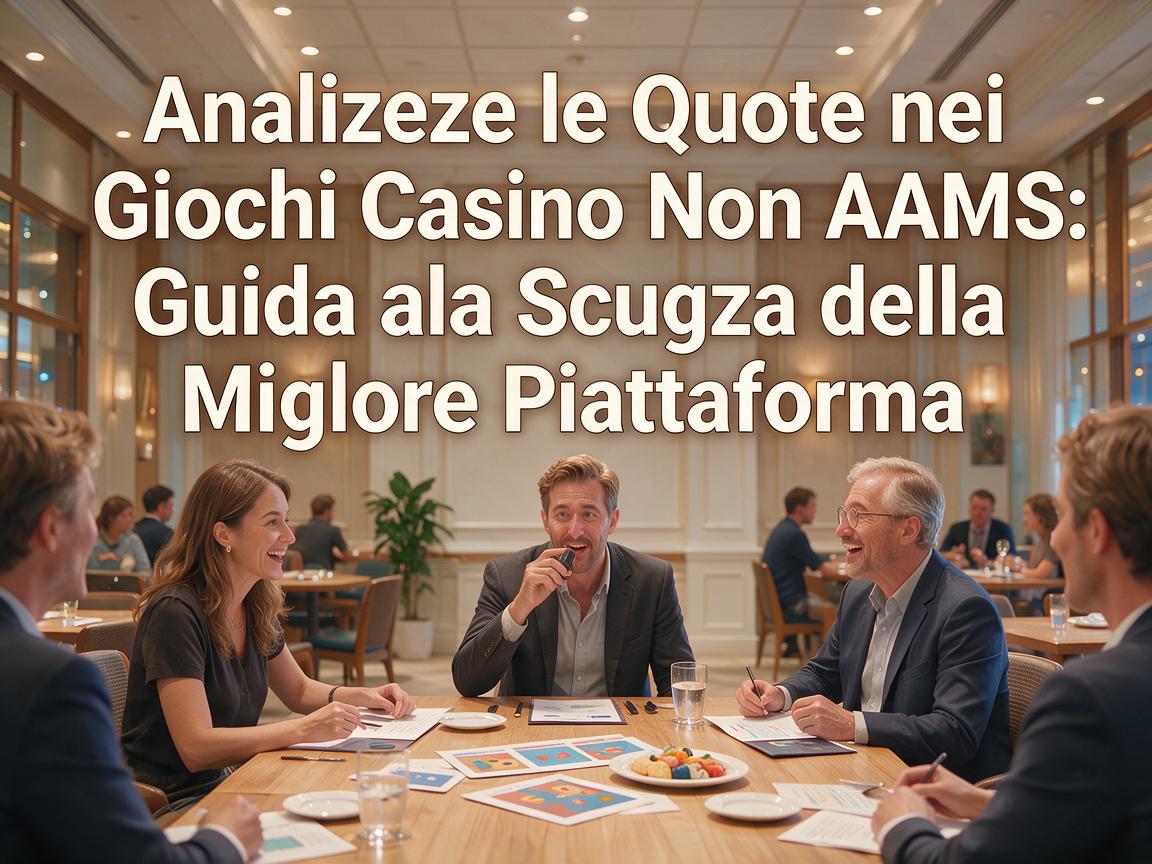 Analizzare le Quote nei Giochi Casino Non AAMS: Guida alla Scelta della Migliore Piattaforma