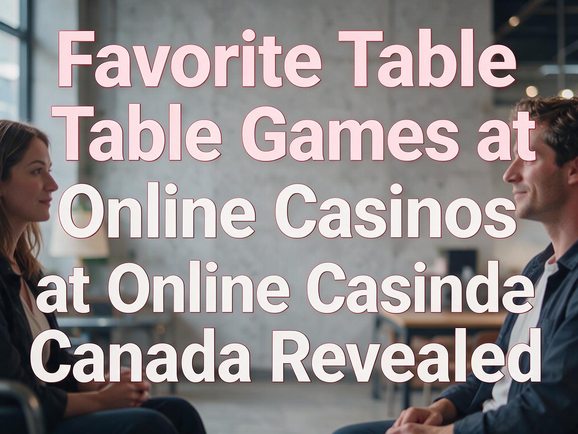 Favorite Table Games at Online Casinos Canada Revealed