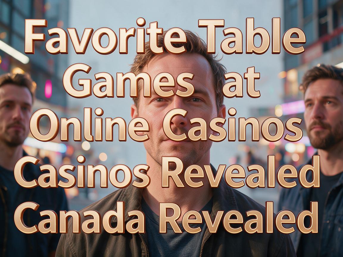 Favorite Table Games at Online Casinos Canada Revealed