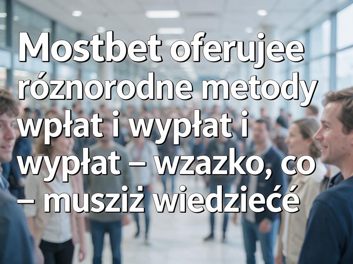 Mostbet oferuje różnorodne metody wpłat i wypłat – wszystko, co musisz wiedzieć
