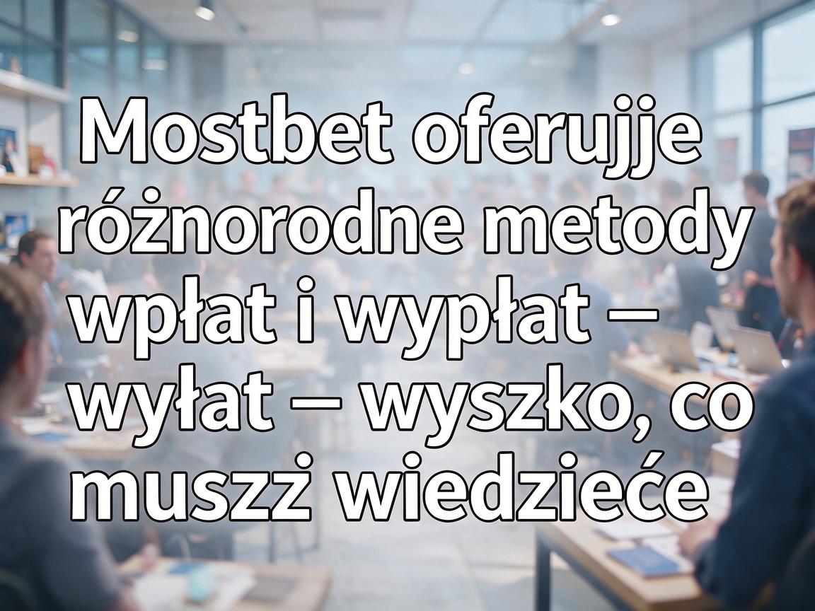 Mostbet oferuje różnorodne metody wpłat i wypłat – wszystko, co musisz wiedzieć