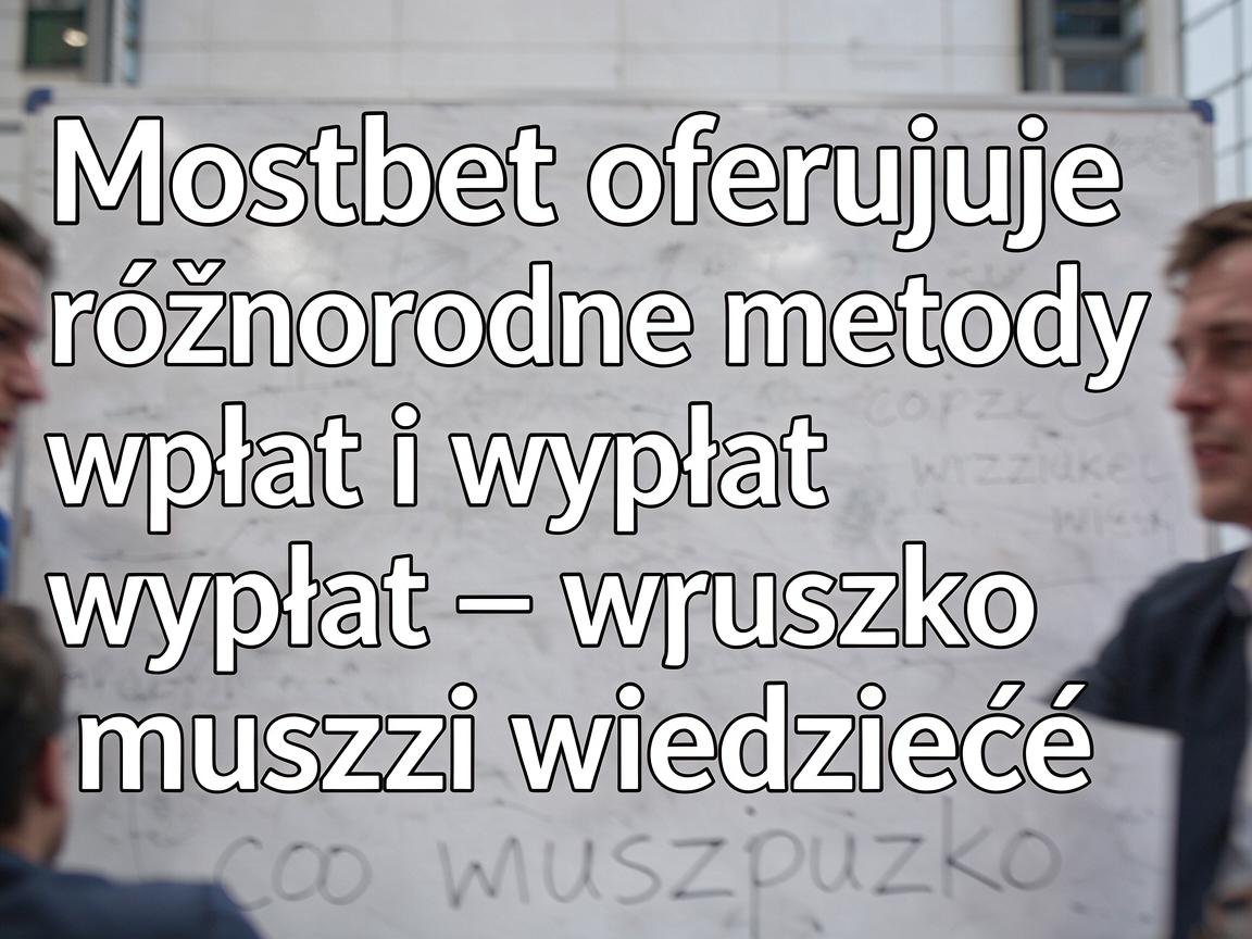 Mostbet oferuje różnorodne metody wpłat i wypłat – wszystko, co musisz wiedzieć