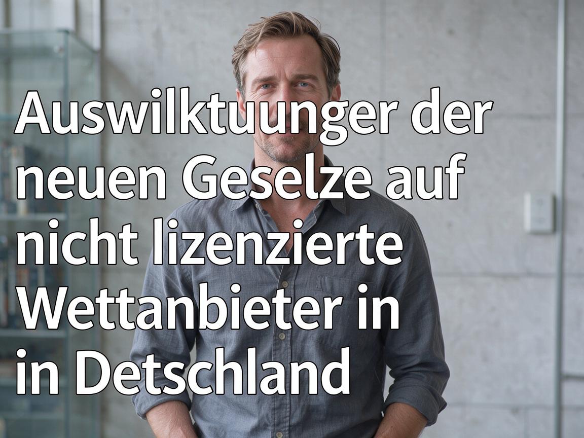 Auswirkungen der neuen Gesetze auf nicht lizenzierte Wettanbieter in Deutschland