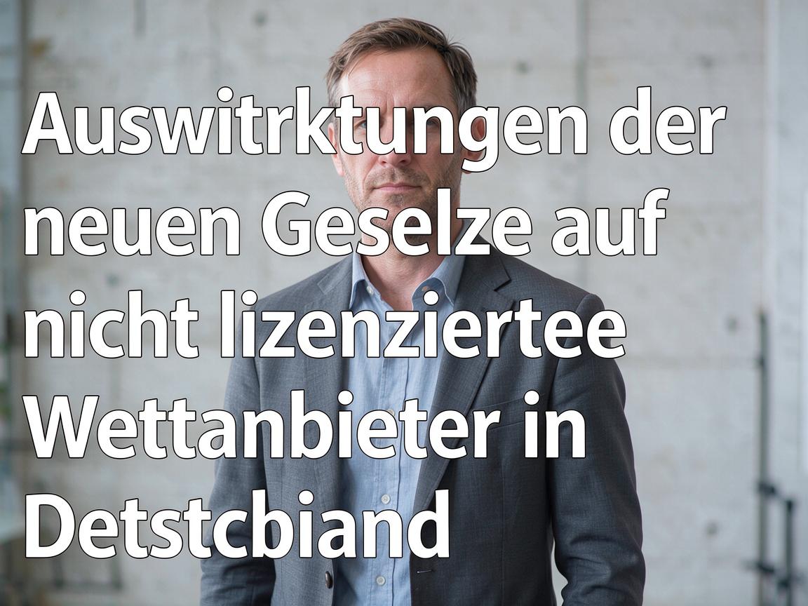 Auswirkungen der neuen Gesetze auf nicht lizenzierte Wettanbieter in Deutschland