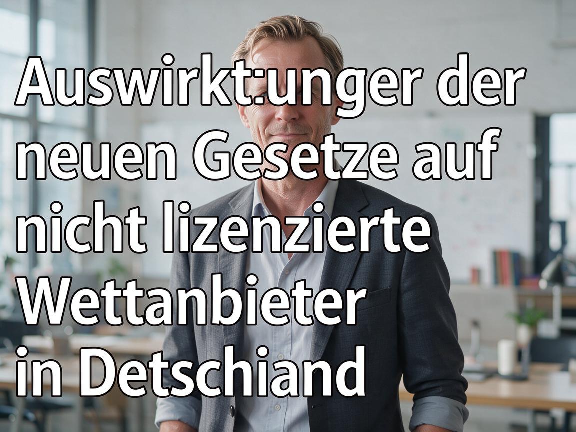 Auswirkungen der neuen Gesetze auf nicht lizenzierte Wettanbieter in Deutschland