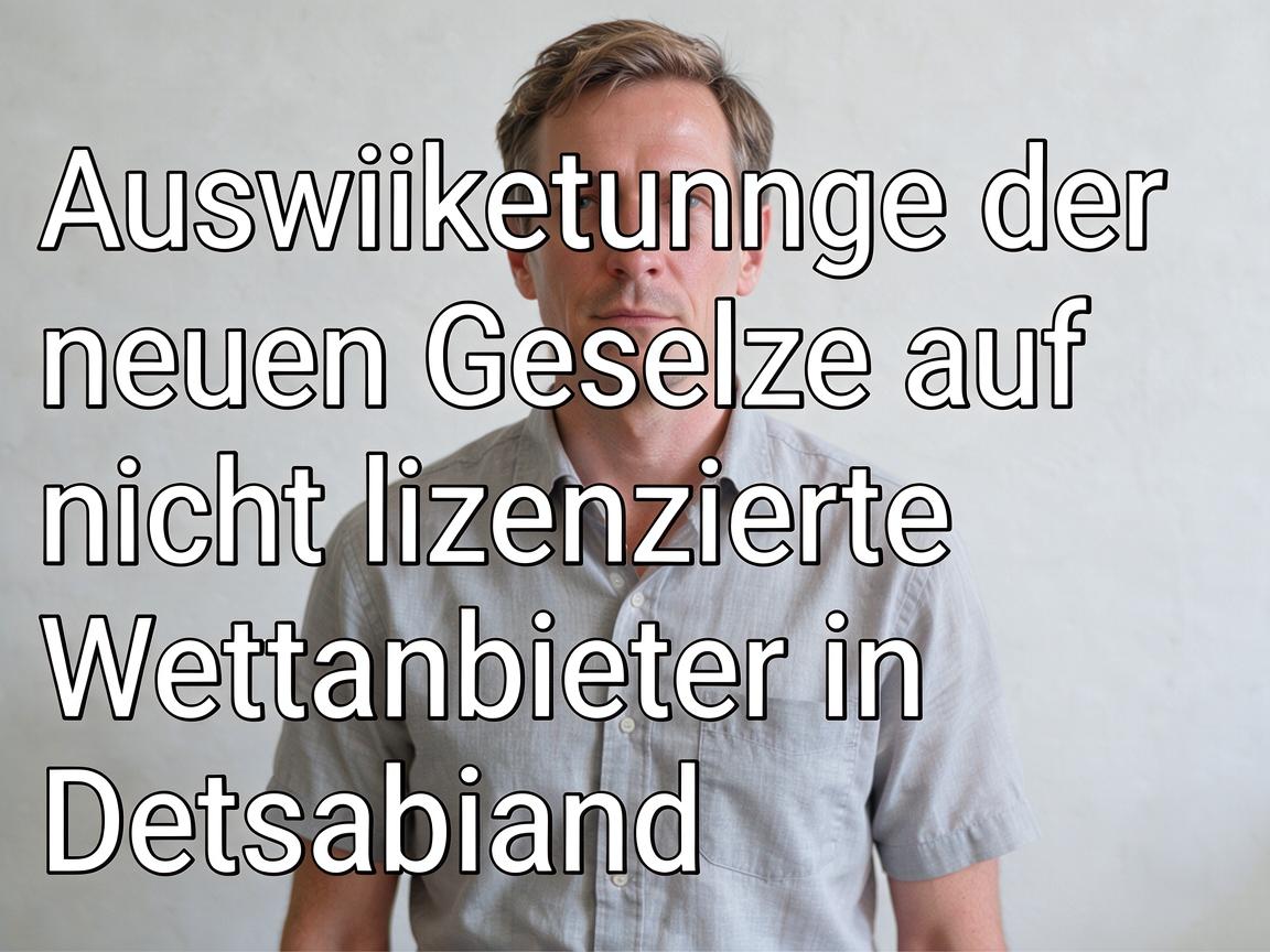 Auswirkungen der neuen Gesetze auf nicht lizenzierte Wettanbieter in Deutschland