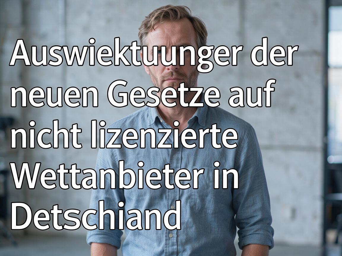 Auswirkungen der neuen Gesetze auf nicht lizenzierte Wettanbieter in Deutschland