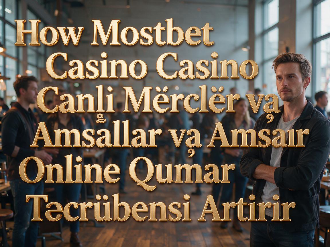 How Mostbet Casino Canlı Mərclər və Əmsallar Online Qumar Təcrübəsini Artırır