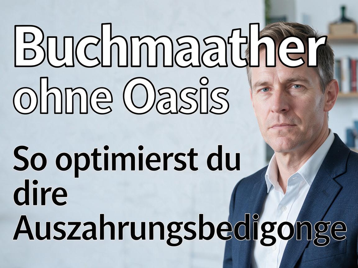 Buchmacher ohne Oasis: So optimierst du deine Auszahlungsbedingungen