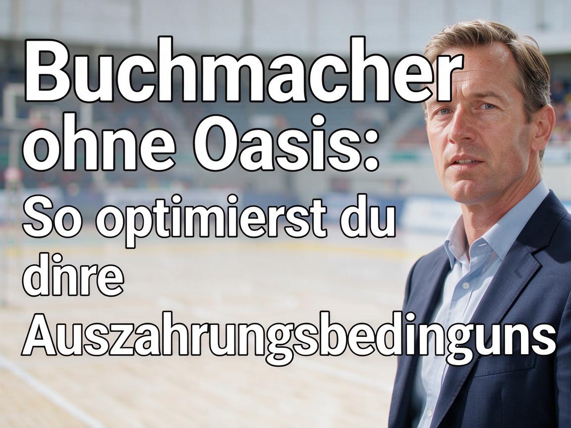 Buchmacher ohne Oasis: So optimierst du deine Auszahlungsbedingungen
