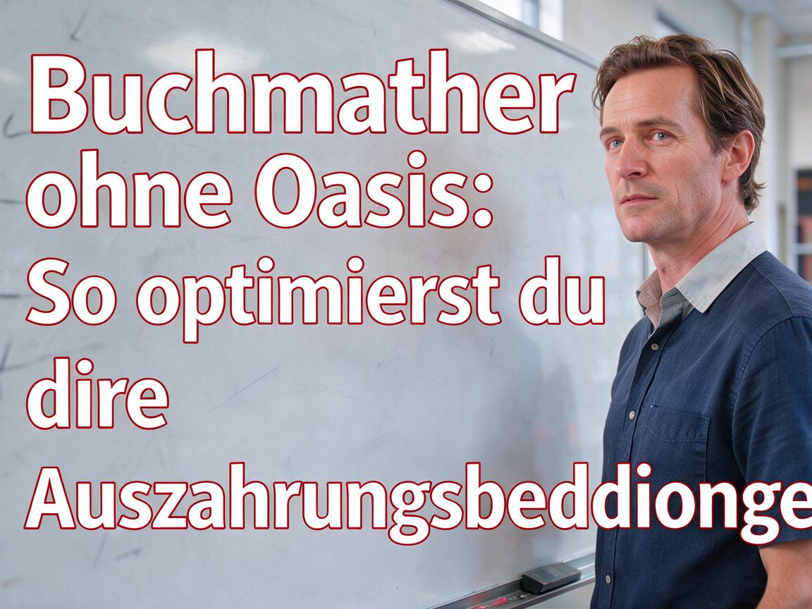 Buchmacher ohne Oasis: So optimierst du deine Auszahlungsbedingungen