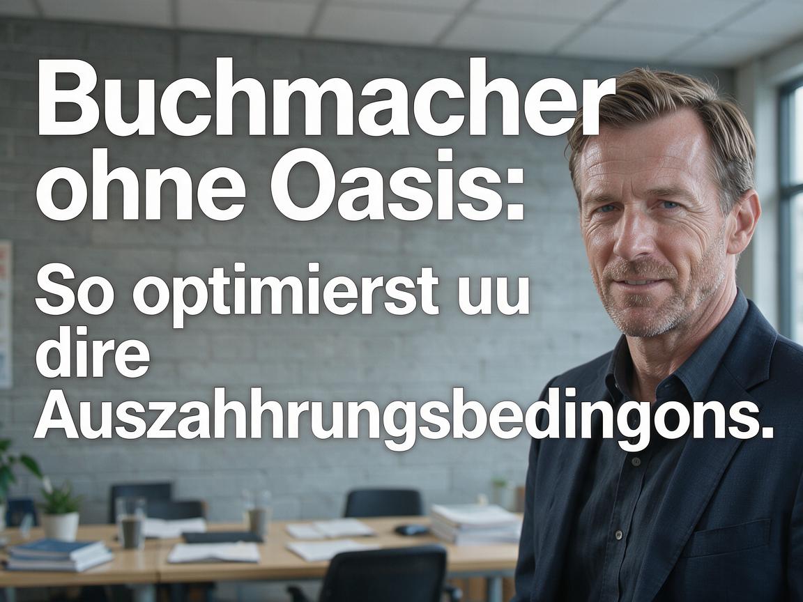 Buchmacher ohne Oasis: So optimierst du deine Auszahlungsbedingungen