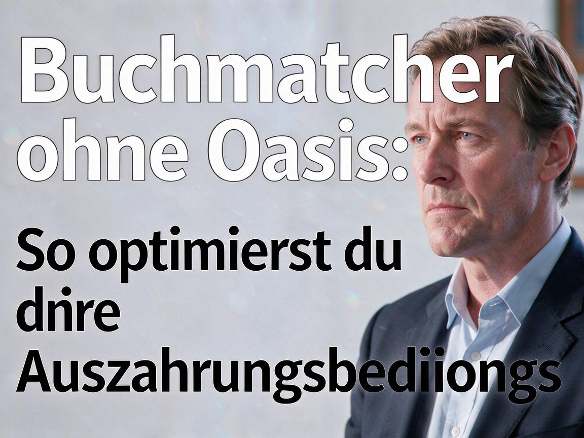 Buchmacher ohne Oasis: So optimierst du deine Auszahlungsbedingungen