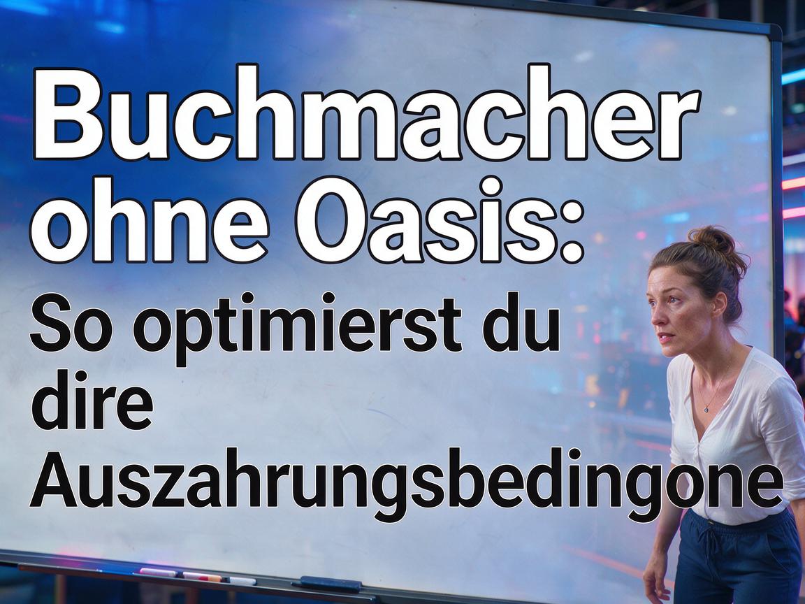 Buchmacher ohne Oasis: So optimierst du deine Auszahlungsbedingungen
