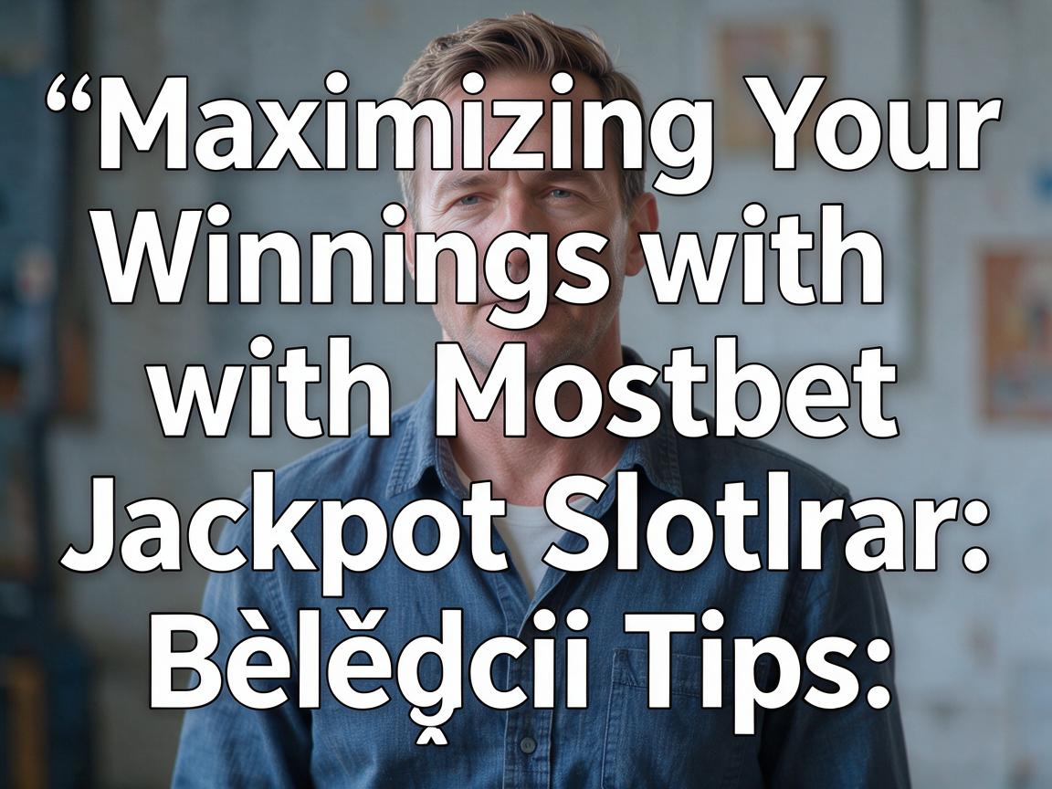 Maximizing Your Winnings with Mostbet Jackpot Slotları: Bələdçi Tips