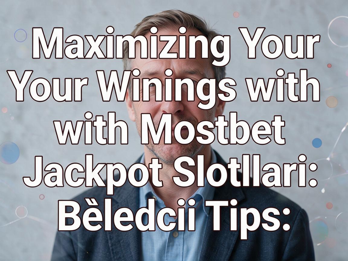 Maximizing Your Winnings with Mostbet Jackpot Slotları: Bələdçi Tips