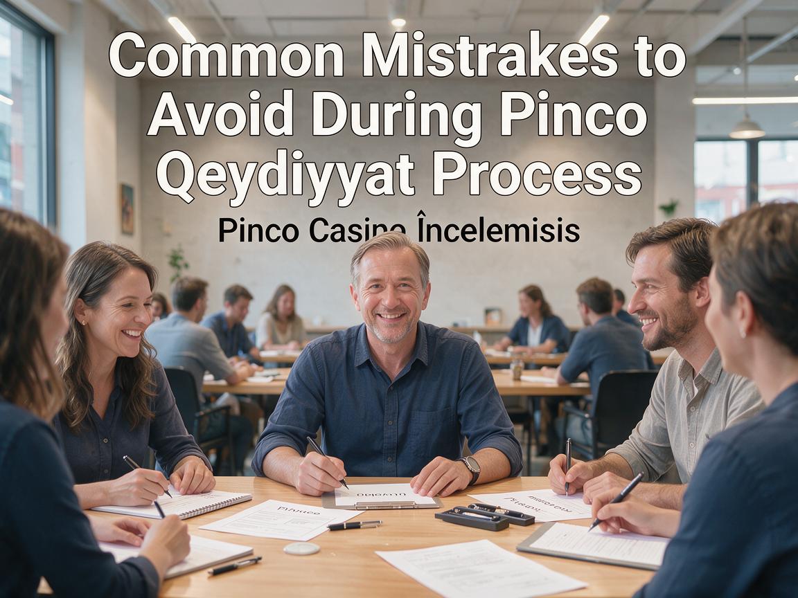 Common Mistakes to Avoid During Pinco Qeydiyyat Process: Pinco Casino İncelemesi