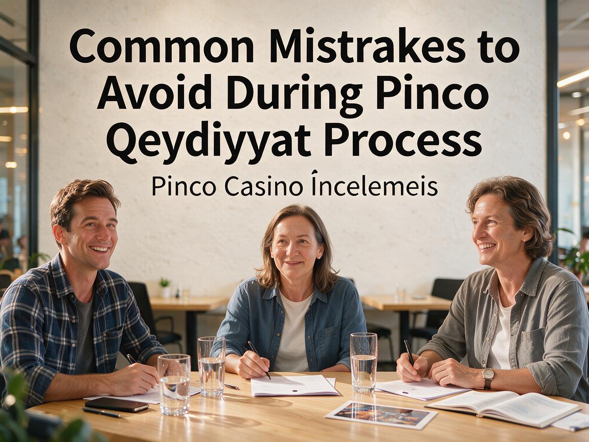 Common Mistakes to Avoid During Pinco Qeydiyyat Process: Pinco Casino İncelemesi