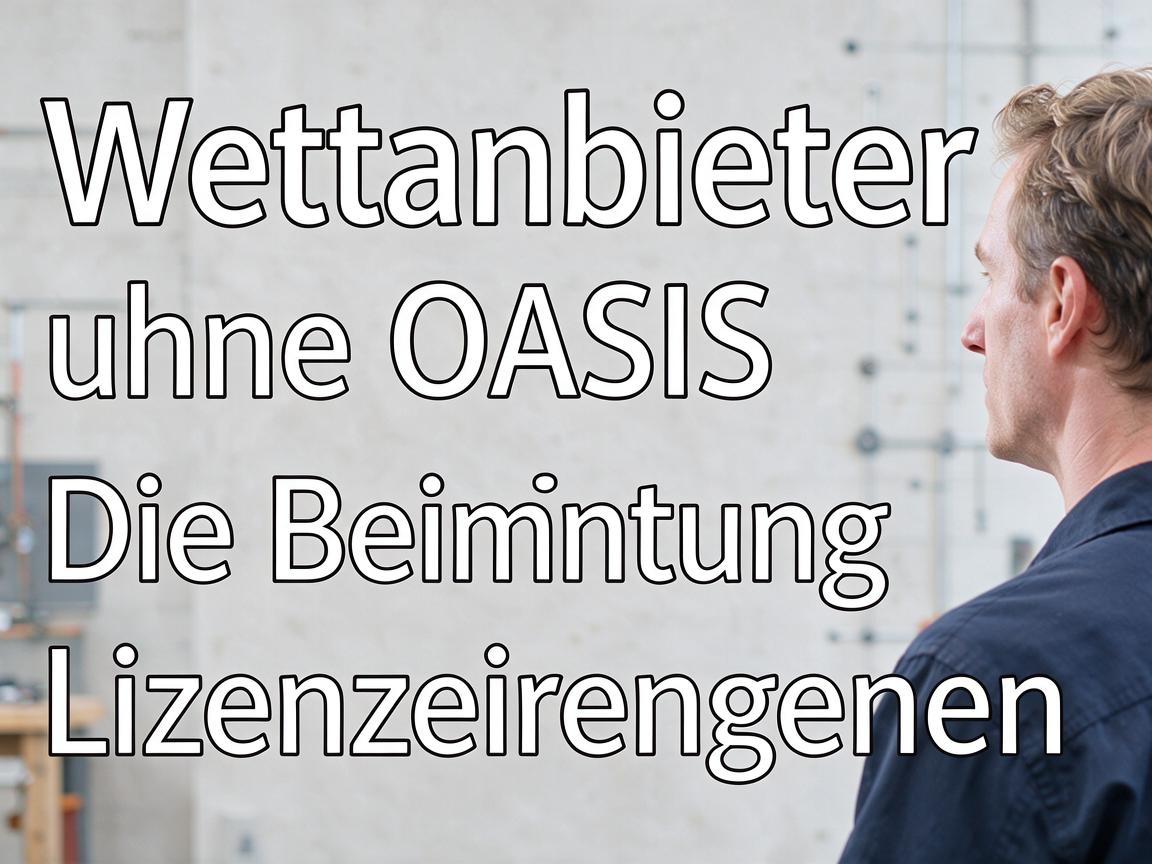 Wettanbieter ohne OASIS: Die Bedeutung von Lizenzierungen