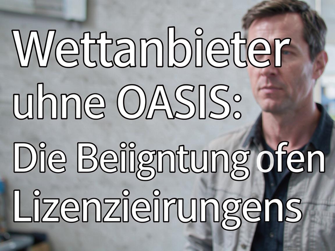 Wettanbieter ohne OASIS: Die Bedeutung von Lizenzierungen