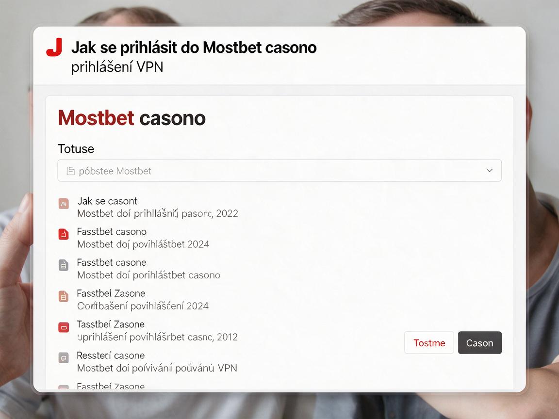 Jak se přihlásit do Mostbet casino přihlášení s používáním VPN