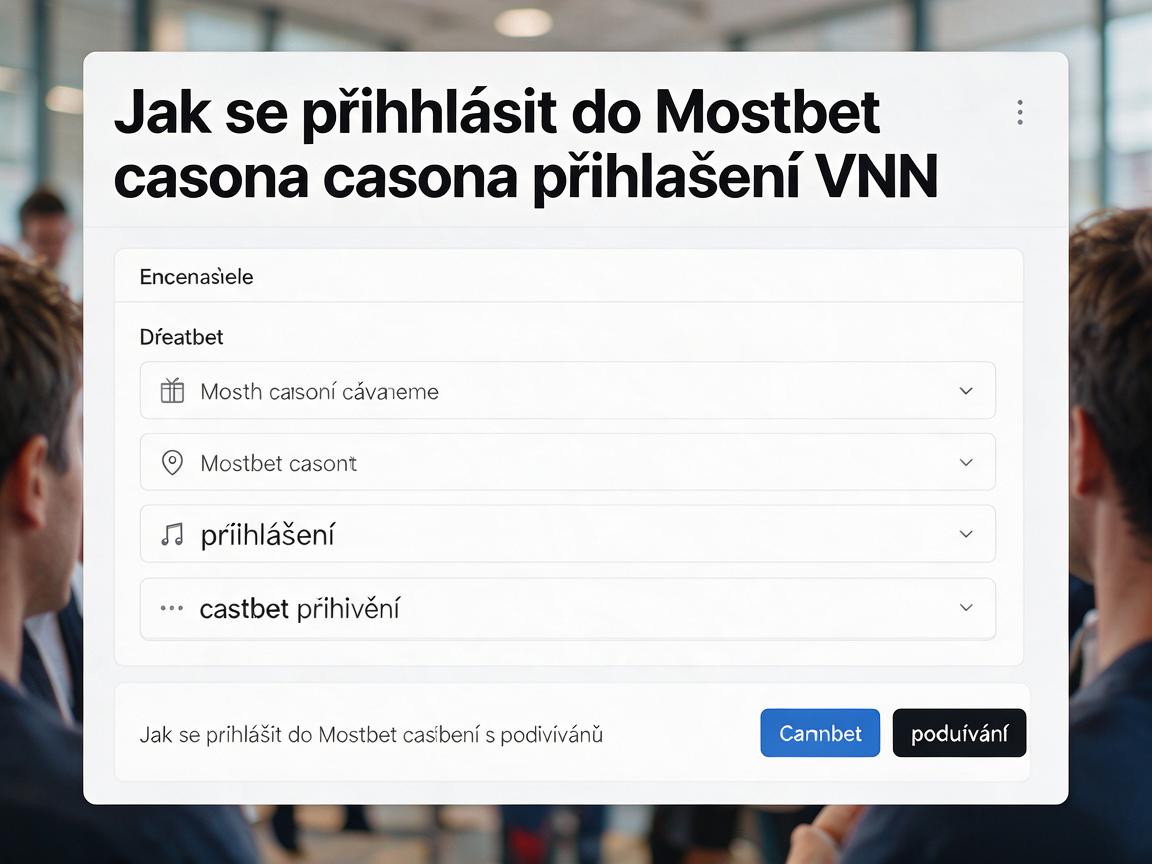 Jak se přihlásit do Mostbet casino přihlášení s používáním VPN